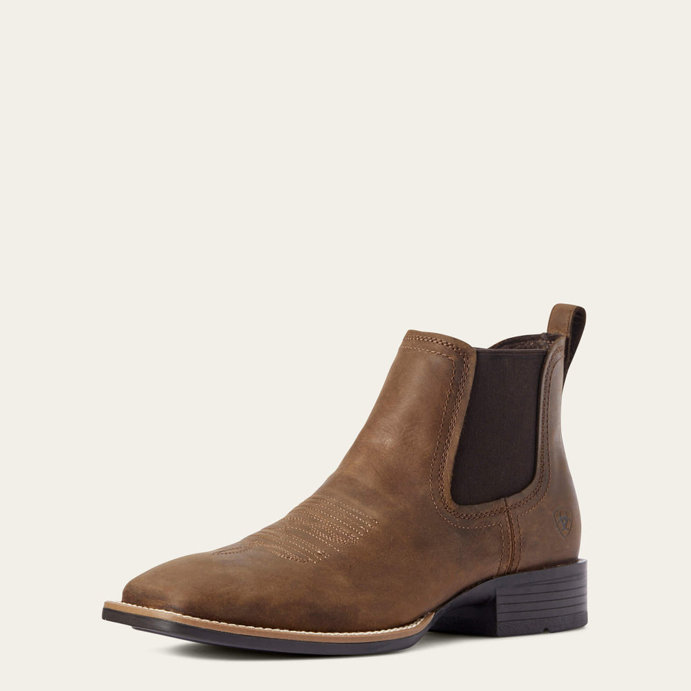 Men Booker Chelsea Wide Square Toe Western Boot | Ariat Discount