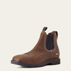 Men Groundbreaker Chelsea Wide Square Toe Waterproof Work Boot | Ariat Online
