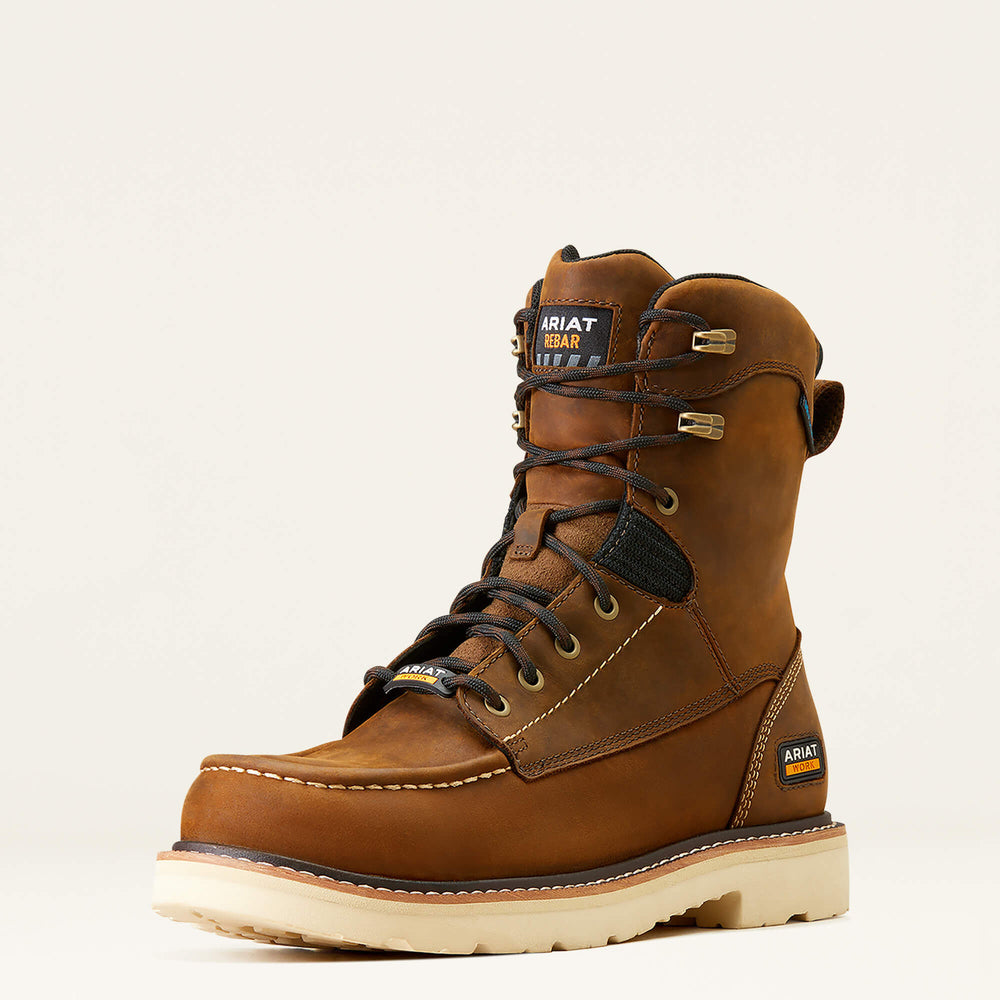 Men Rebar Lift 8" Waterproof Work Boot | Ariat