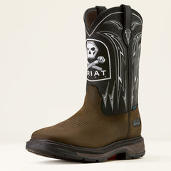 Men WorkHog XT Bolt Skull Waterproof Wide Square Toe Work Boot | Ariat us