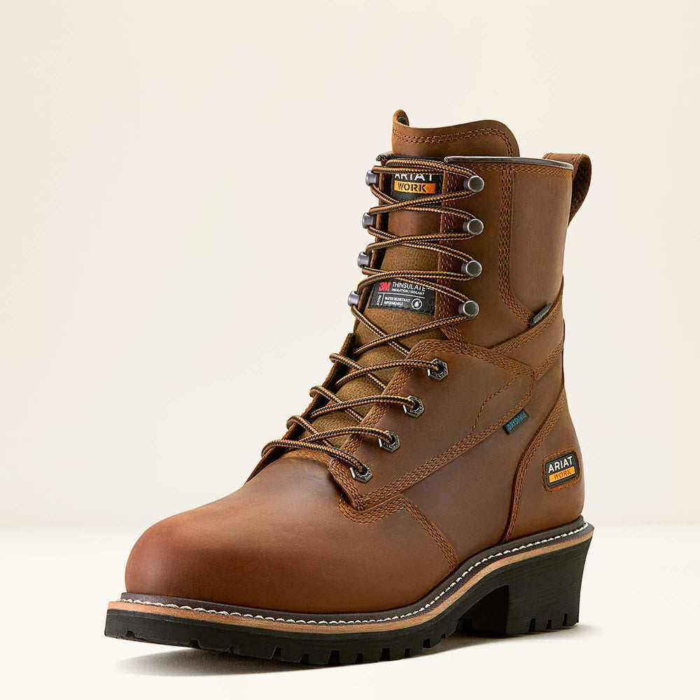 Men Logger Shock Shield Waterproof Insulated Work Boot | Ariat Outlet