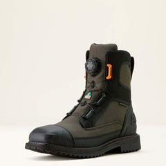 Men RigTEK Wildcat BOA 8" CSA Waterproof Wide Square Toe Composite Toe Work Boot | Ariat