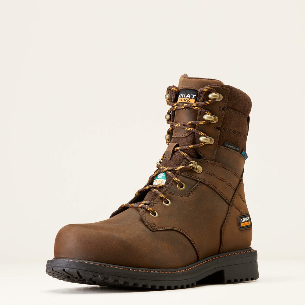 Men RigTEK 8" CSA Waterproof Composite Toe Work Boot | Ariat for sale