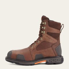 Men OverDrive 8" Wide Square Toe Waterproof Composite Toe Work Boot | Ariat us