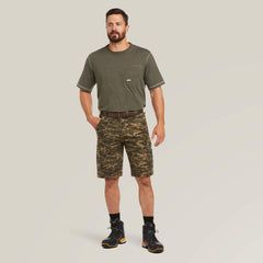 Men Rebar DuraStretch Made Tough Cargo 11" Short | Ariat on sale