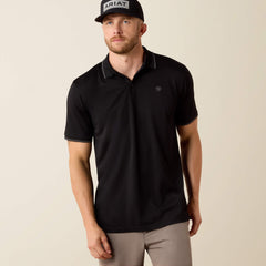 Men Logo Fitted Polo | Ariat on sale