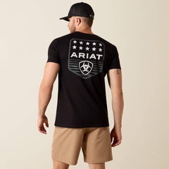 Men Ariat Stripe Patriotic Badge T-Shirt | Ariat