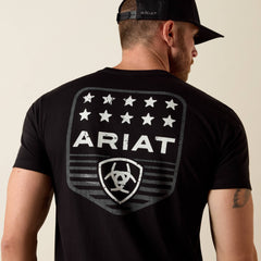 Men Ariat Stripe Patriotic Badge T-Shirt | Ariat