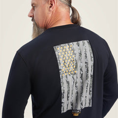 Men Rebar Workman Reflective Flag Graphic T-Shirt | Ariat Outlet