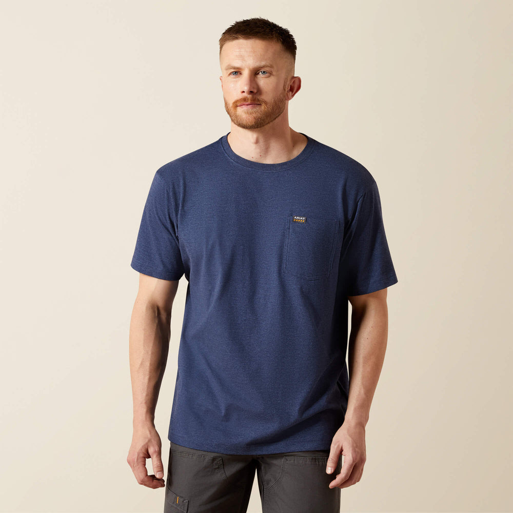 Men Rebar Cotton Strong Standard Pocket T-Shirt | Ariat