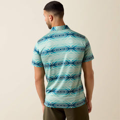 Men All Over Print Heathered Classic Fit Polo | Ariat on sale