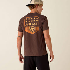 Men Ariat Stripe Patriotic Badge T-Shirt | Ariat on sale