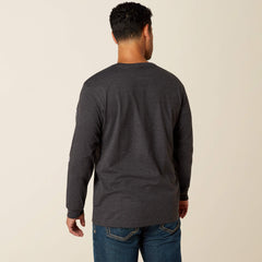 Men Rebar Cotton Strong Standard Logo Pocket T-Shirt | Ariat