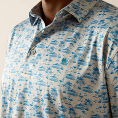 Men Charger 2.0 Printed Polo | Ariat on sale
