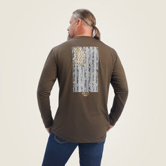 Men Rebar Workman Reflective Flag Graphic T-Shirt | Ariat near me