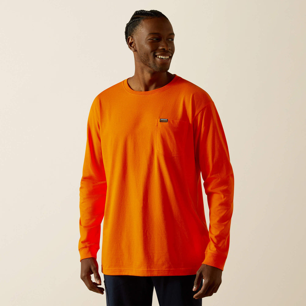 Men Rebar Cotton Strong Standard Pocket T-Shirt | Ariat Online