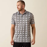 Men All Over Print Fitted Polo | Ariat us