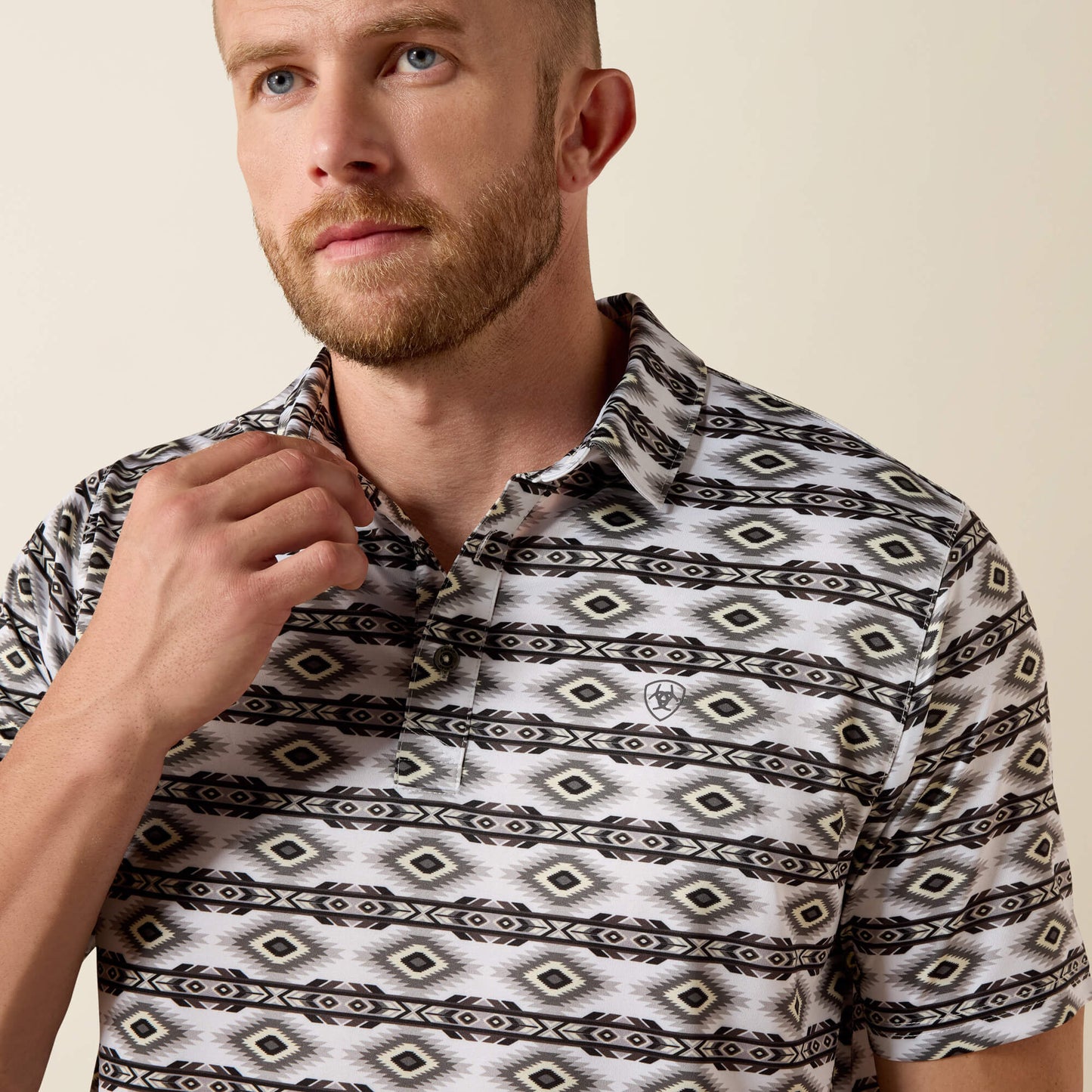 Men All Over Print Fitted Polo | Ariat us