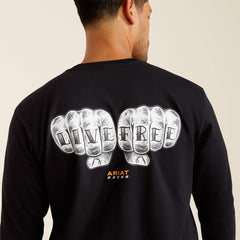 Men Rebar Cotton Strong Bare Knuckle T-Shirt | Ariat for sale