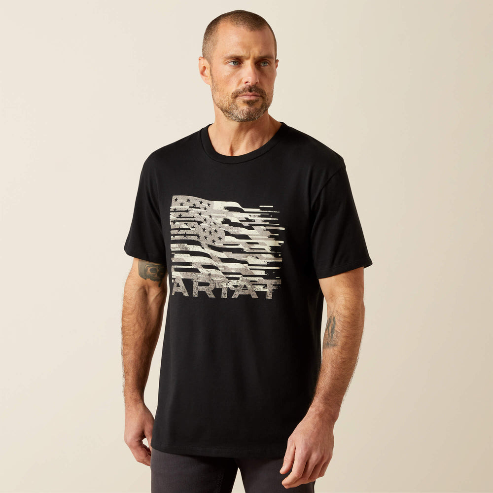 Men Ariat Freedom Flag T-Shirt | Ariat Discount