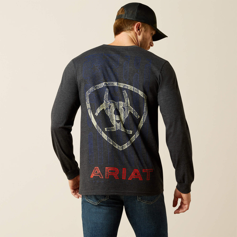 Men Ariat Stamped Freedom Classic Fit Long Sleeve T-Shirt | Ariat near me