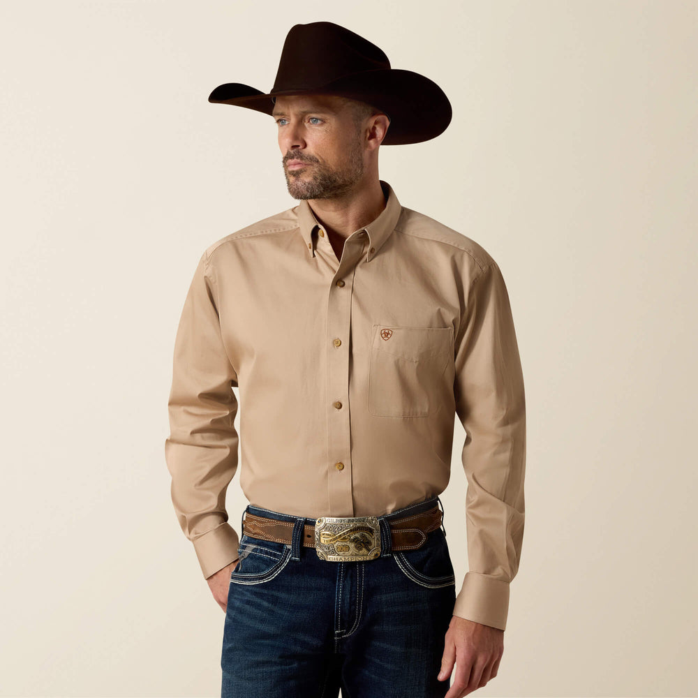 Men Solid Twill Classic Fit Shirt | Ariat