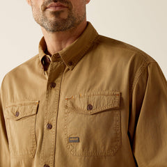 Men Rebar Washed Twill Work Shirt | Ariat us