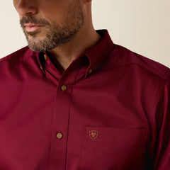 Men Solid Twill Fitted Shirt | Ariat Discount