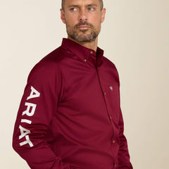 Men Team Logo Twill Fitted Shirt | Ariat us