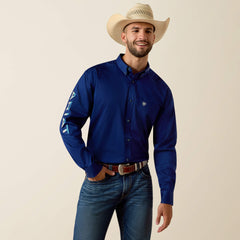 Men Team Logo Lightweight Twill Classic Fit Shirt | Ariat Online