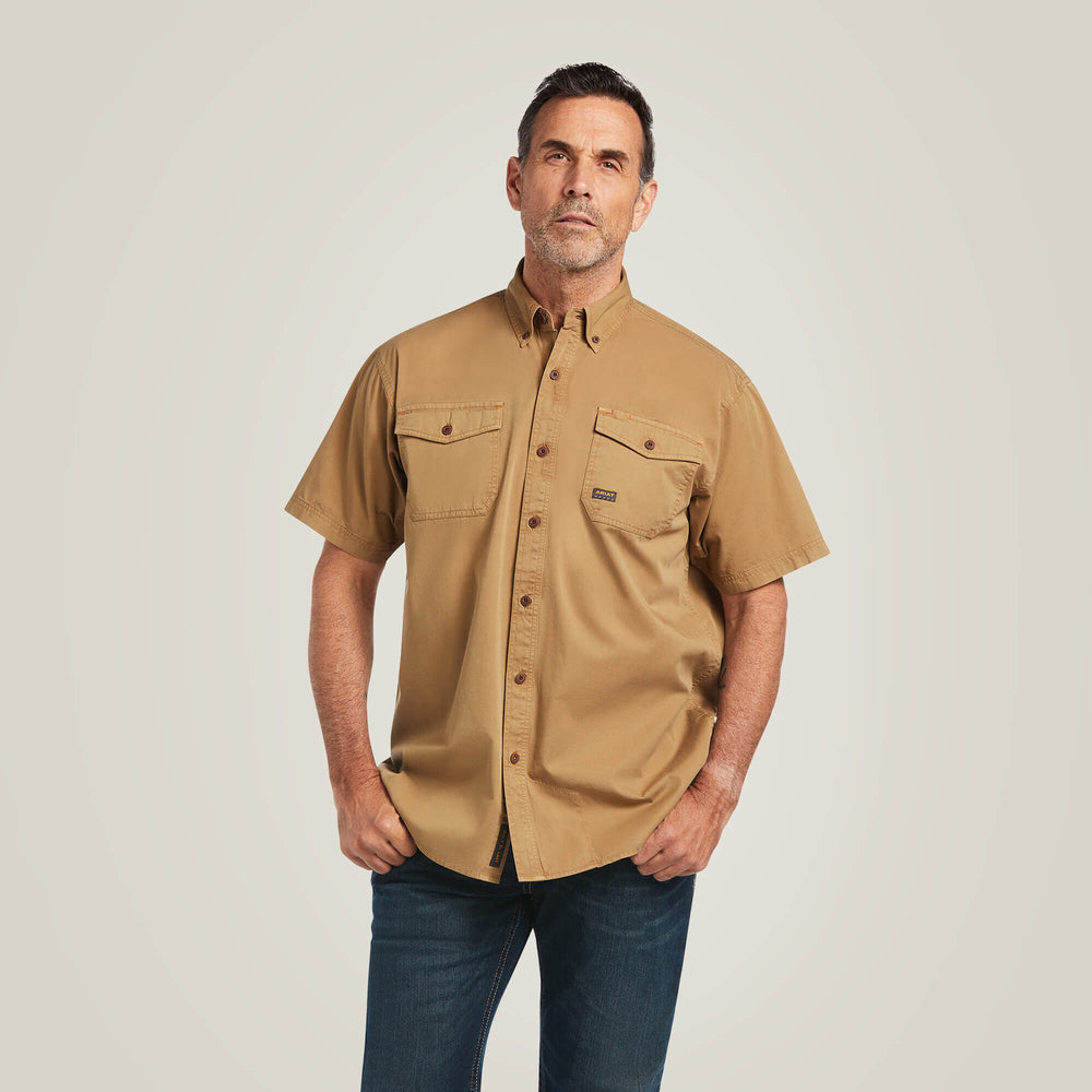 Men Rebar Washed Twill Work Shirt | Ariat Discount