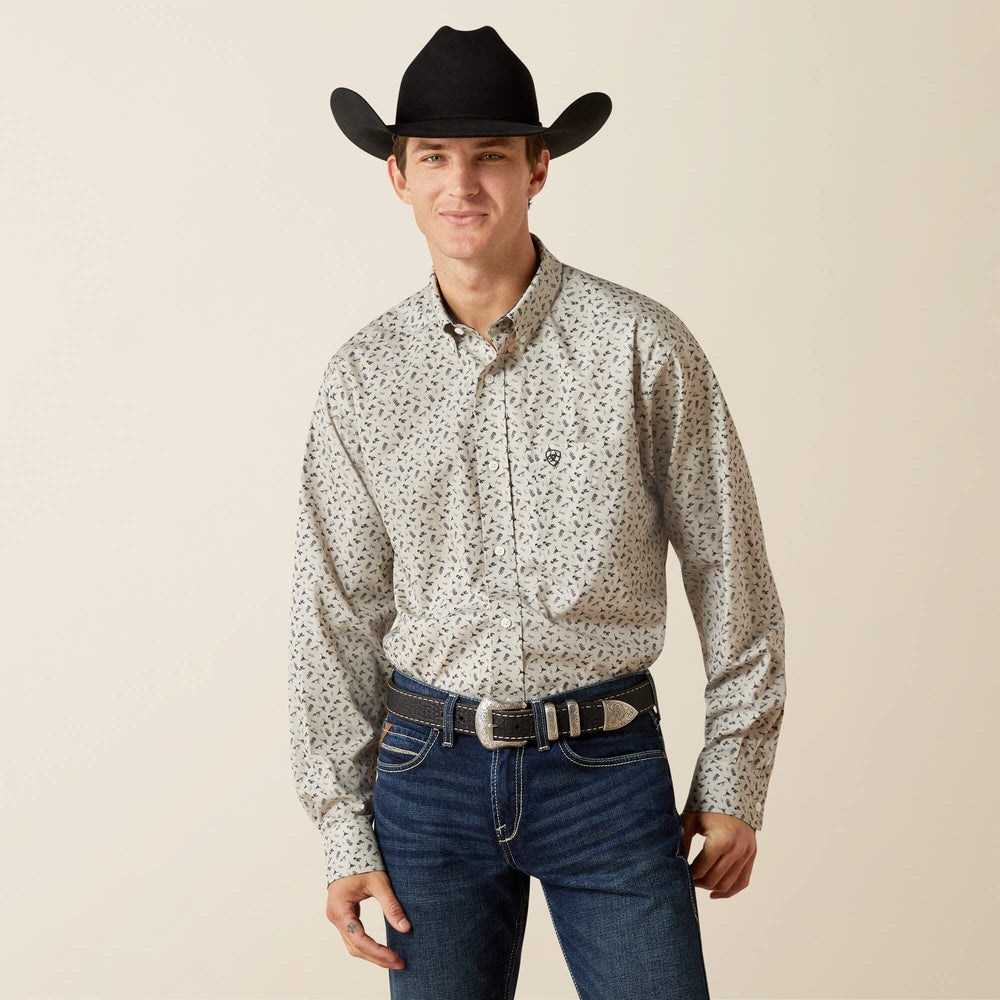 Men Wrinkle Free Charles Classic Fit Shirt | Ariat Outlet