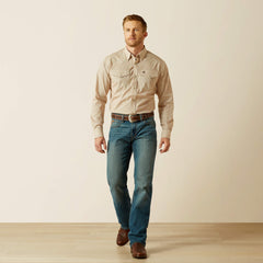 Men Wrinkle Free Eddie Fitted Shirt | Ariat Outlet