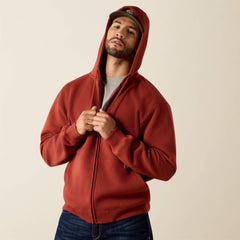 Men Rebar Lightweight Label Full Zip Hoodie | Ariat Online