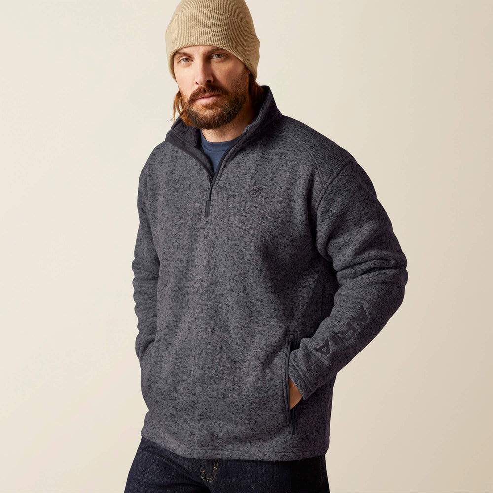 Men Caldwell Logo 1/4 Zip Sweater | Ariat Discount