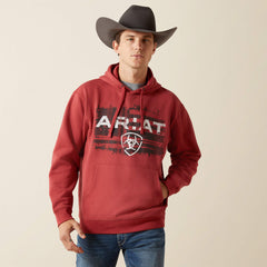 Men Ariat Liquid Stamp Flag Hoodie | Ariat