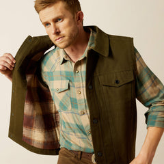 Men Canvas Rancher Vest | Ariat us