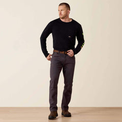 Men Rebar M4 Low Rise DuraStretch Made Tough Double Front Stackable Straight Leg Pant | Ariat Outlet