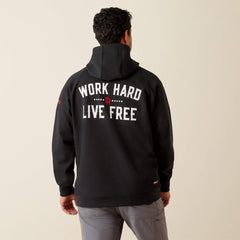 Men FR DuraStretch Work Hard Live Free Hoodie | Ariat Discount