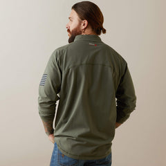 Men FR Combat Stretch Patriot 1/4 Zip Work Shirt | Ariat Discount