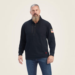 Men FR Durastrech Fleece 1/2 Zip Job Shirt | Ariat on sale