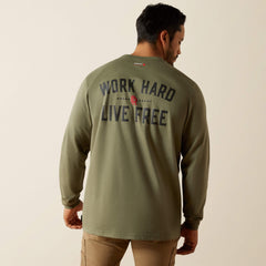 Men FR Work Hard Live Free T-Shirt | Ariat for sale