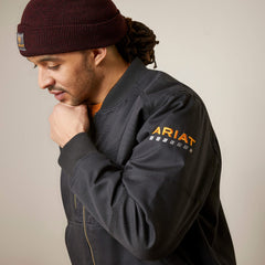 Men Rebar Stretch Canvas Bomber Jacket | Ariat us