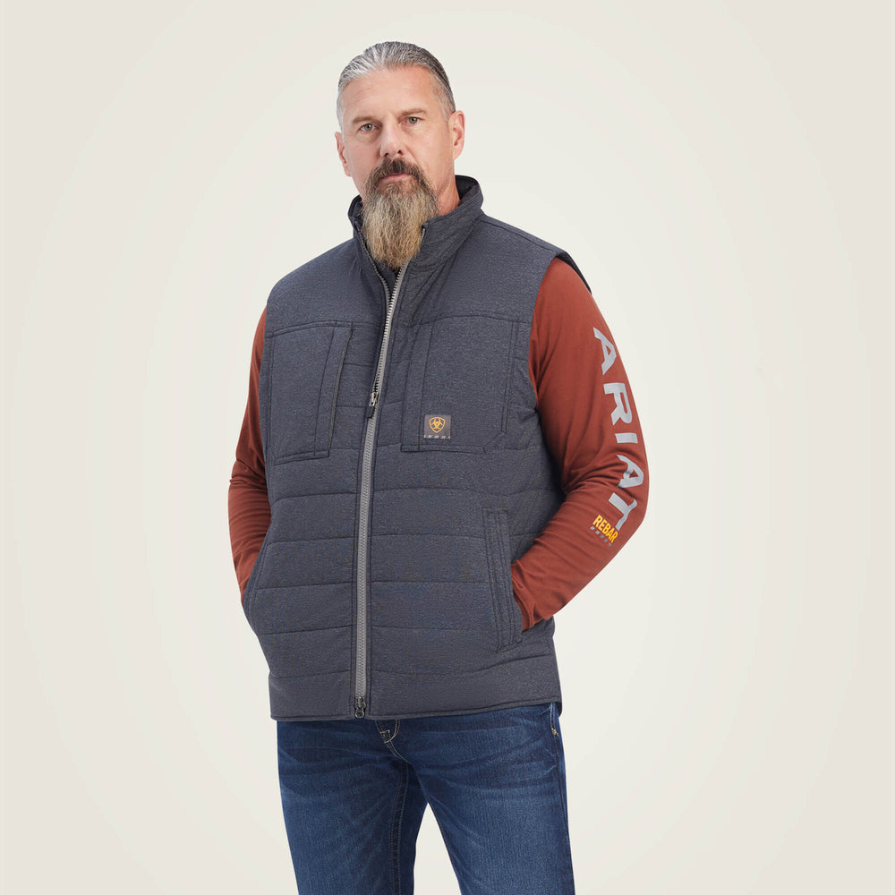 Men Rebar Valiant Ripstop Insulated Vest | Ariat