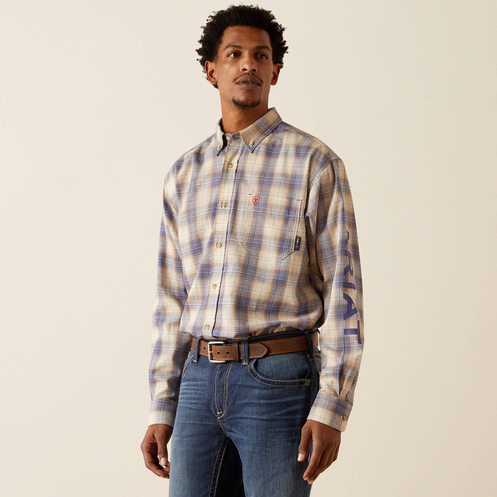 Men FR Crenshaw Logo Work Shirt | Ariat on sale