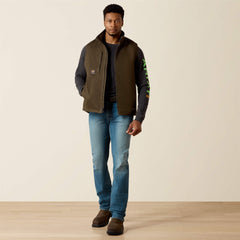 Men Rebar Washed DuraCanvas Insulated Vest | Ariat us
