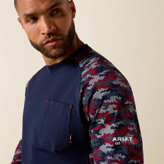 Men FR AC Stretch Camo Baseball T-Shirt | Ariat Online