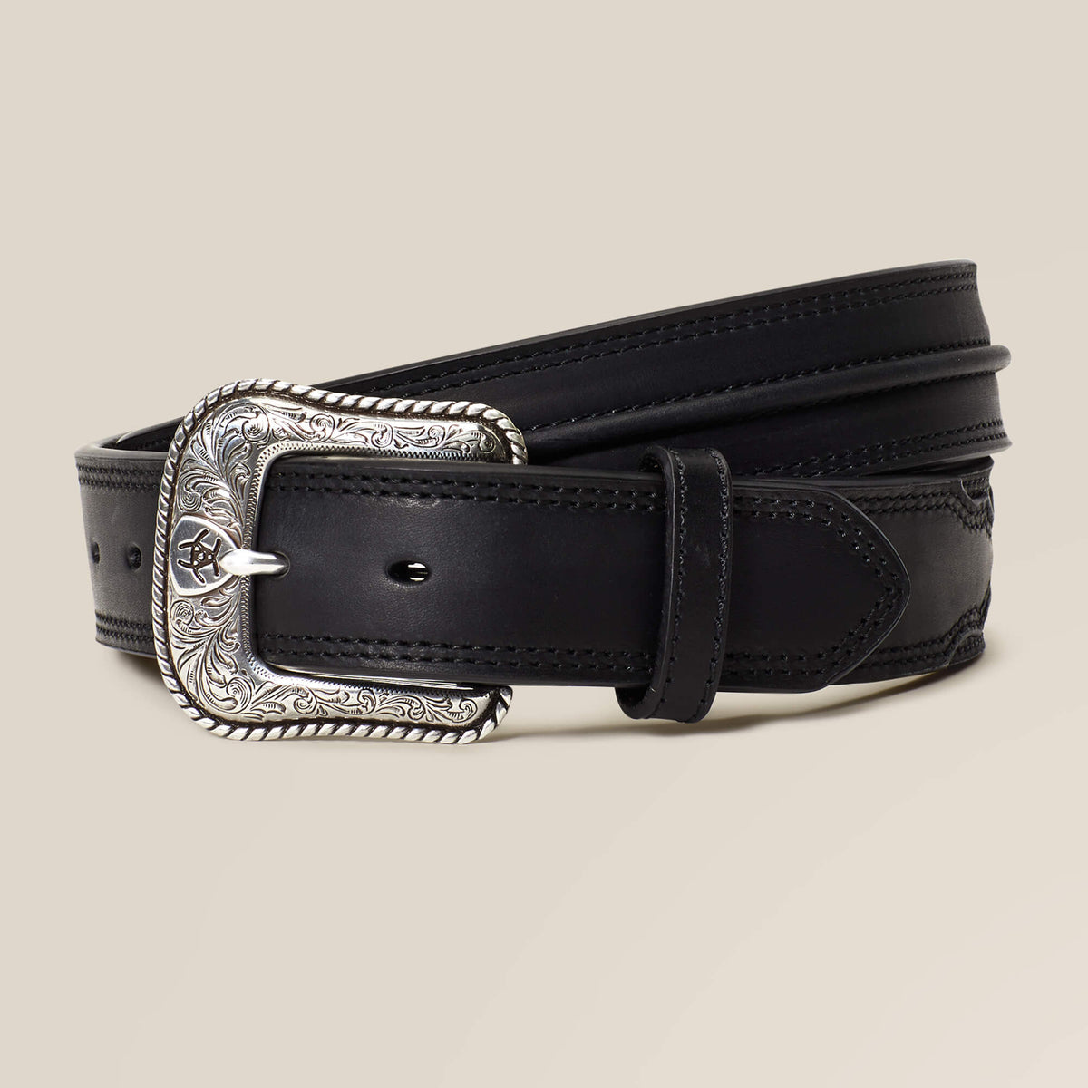 Men Center Ridge Black Belt | Ariat Discount