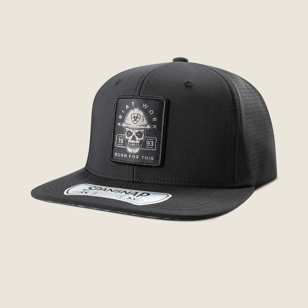 Men Work Roughneck Reflective Patch Snapback Cap | Ariat Online