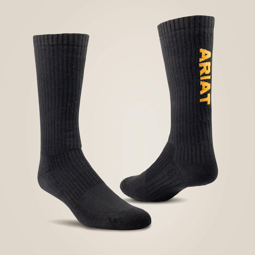 Men|Women Premium Ringspun Cotton Mid Calf Work Sock 3 Pair Pack | Ariat on sale